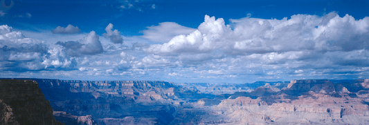Grand Canyon Panorama - Cloud-Filled Sky